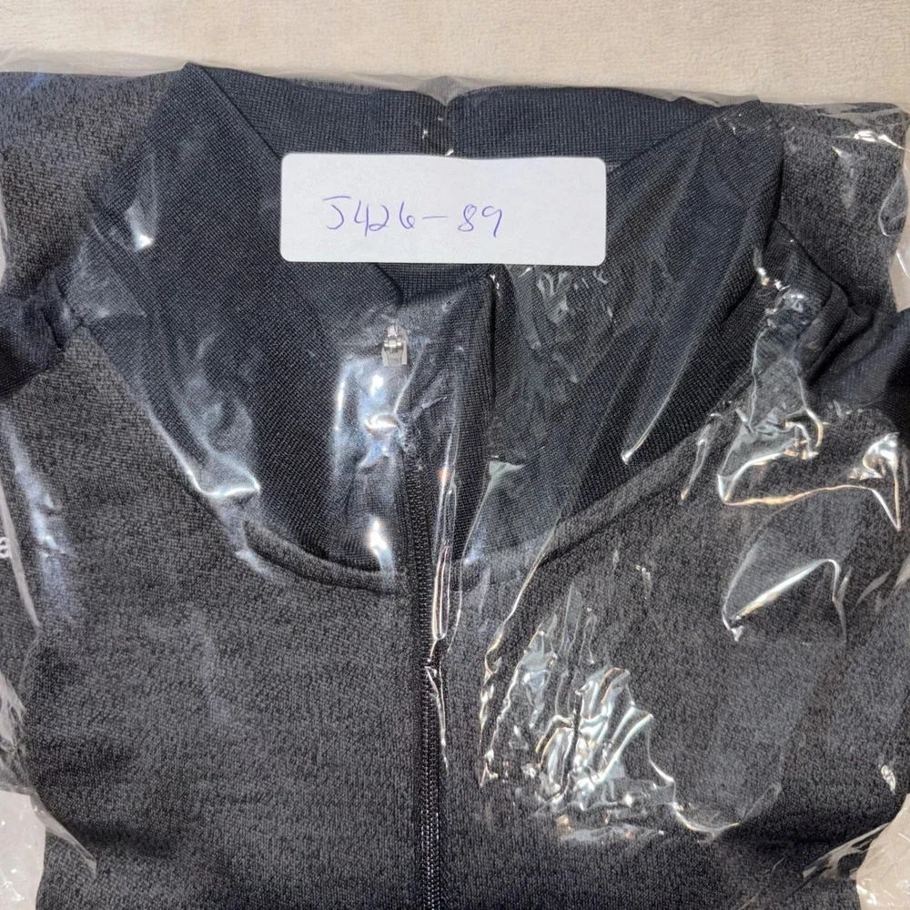 Nike Golf Womens Dri-FIT 1/2 Zip Pullover Grey Black Conqueror HealthEquity L
